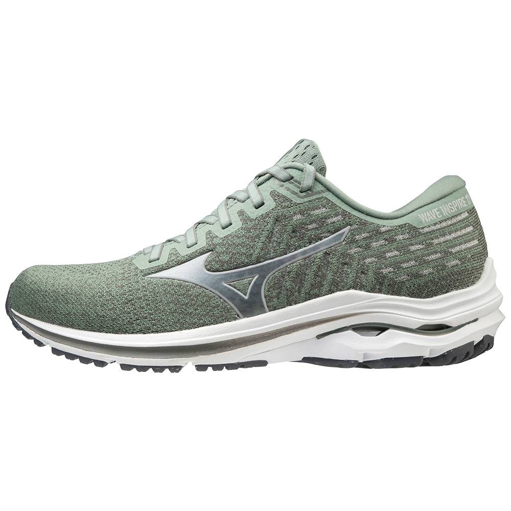 Mizuno Wave Inspire 17 WAVEKNIT - Erkek Koşu Ayakkabısı - Yeşil Türkiye (OTFWQU-930)